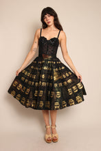 50s Hand Painted Mexican Circle Skirt