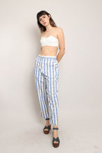 90s Striped Cotton Pants