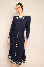 90s Navy Nautical Dress