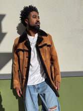 70s Suede Shearling Rancher Jacket