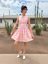 60s Pink Plaid Dress