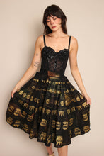 50s Hand Painted Mexican Circle Skirt