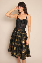 50s Hand Painted Mexican Circle Skirt
