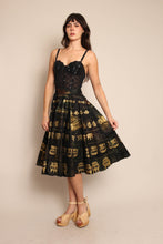 50s Hand Painted Mexican Circle Skirt