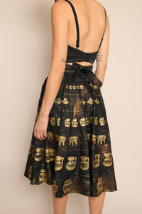 50s Hand Painted Mexican Circle Skirt