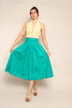 90s Teal Cotton Skirt