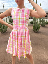 60s Pink Plaid Dress
