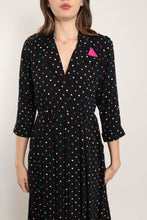 80s Rainbow Polka Dot Dress