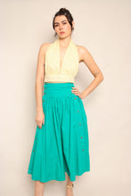 90s Teal Cotton Skirt