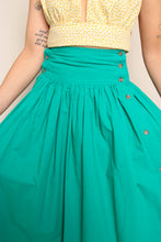 90s Teal Cotton Skirt