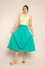 90s Teal Cotton Skirt