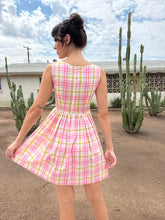 60s Pink Plaid Dress