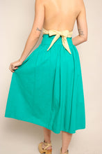 90s Teal Cotton Skirt