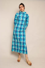 60s Lila Bath Cotton Yarn Dress