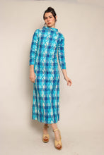 60s Lila Bath Cotton Yarn Dress