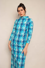 60s Lila Bath Cotton Yarn Dress