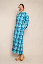 60s Lila Bath Cotton Yarn Dress