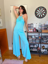 70s Macrame Halter Neck Jumpsuit