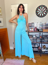 70s Macrame Halter Neck Jumpsuit