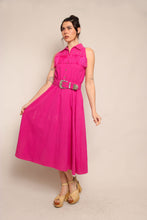 90s Pink Fringe Western Dress