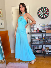 70s Macrame Halter Neck Jumpsuit