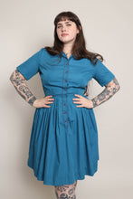 50s Embroidered Shirtwaist Dress