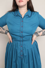 50s Embroidered Shirtwaist Dress