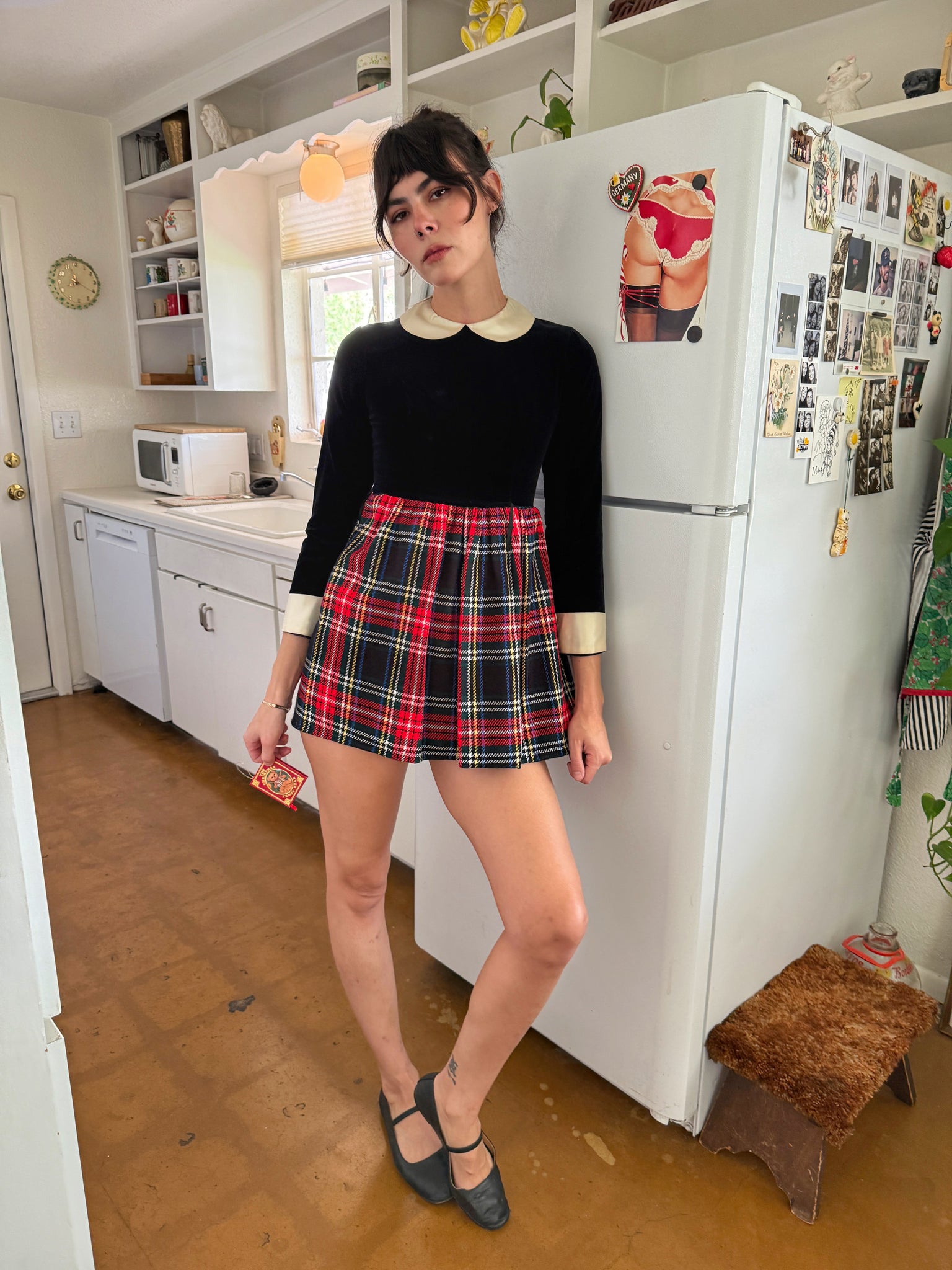 70s Plaid Mini Dress 70s Plaid Mini Dress