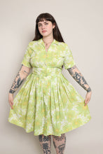 50s Green Shirtwaist Dress