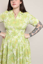 50s Green Shirtwaist Dress