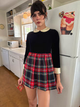 70s Plaid Mini Dress