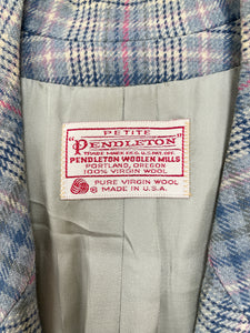 80s Plaid Pendleton Blazer