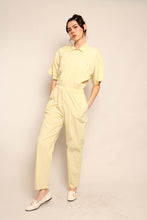 80s Butter Yellow Jumpsuit