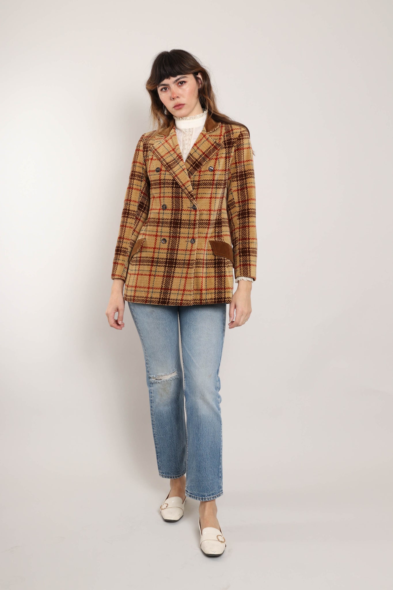 70s Plaid Velvet Jacket – Luxie Vintage