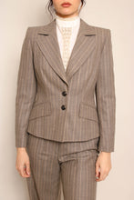 90s Escada Striped Wool Suit