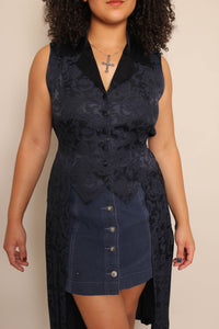 90s Midnight Witch Duster - M/L
