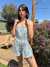 80s Abstract Print Romper