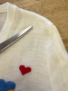 ❤️ 80s Stitched Heart Sweater