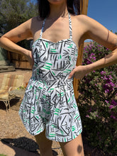 80s Abstract Print Romper