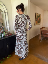 60s Mod Floral Lurex Dress