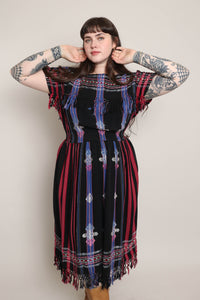 80s Southwestern Cotton Dress