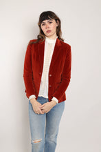 70s Rust Velvet Blazer