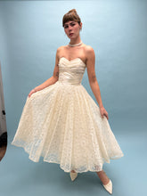 50s Tea Length Lace Wedding Gown