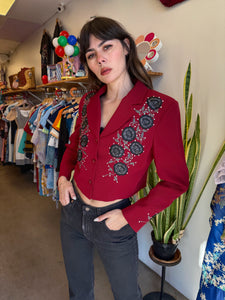 80s Floral Western Jacket