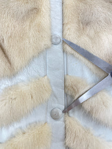 60s Chevron Mink Fur Coat