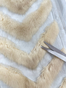 60s Chevron Mink Fur Coat