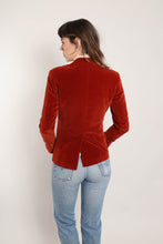 70s Rust Velvet Blazer