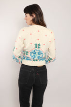 60s Folk Print Sweater