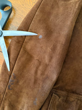 70s Suede Jacket With Fur Collar