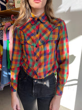 70s Rainbow Western Shirt